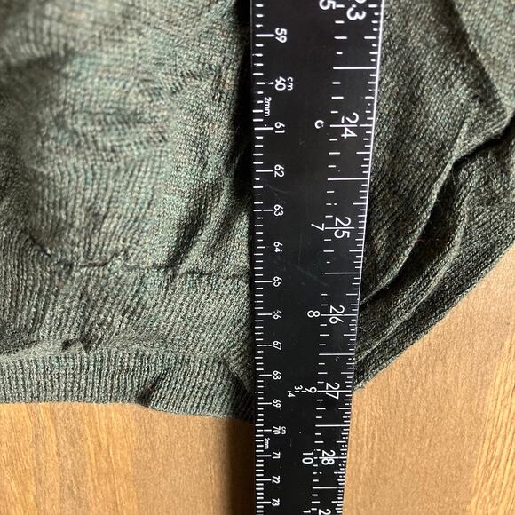 Bachrach Mens Sweater Green Crew Neck 100% Extra Fine Merino Wool Long Sleeve M - Picture 9 of 12